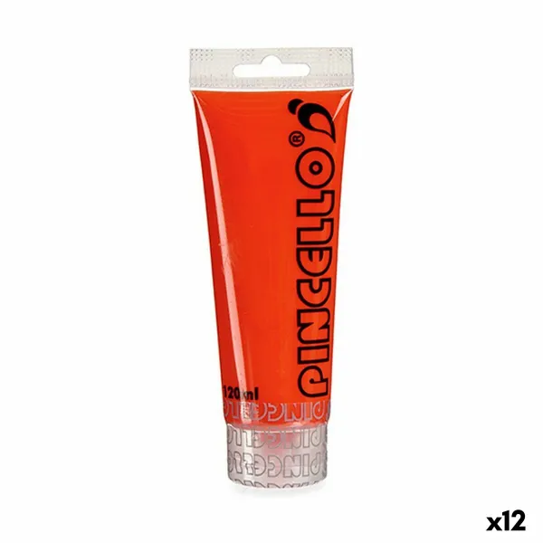 Акриловая краска Pincello Красный 120 ml (12 штук)