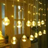 Ziemassvētku LED lampiņu aizkars Springos CL4045