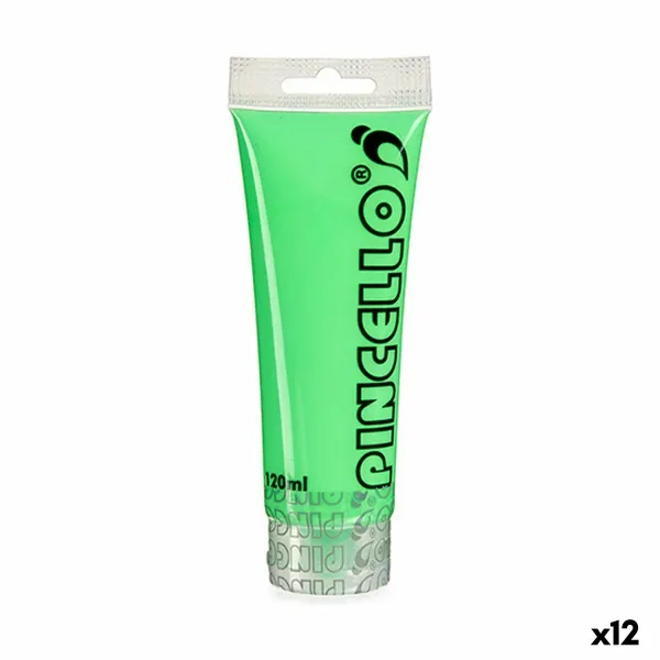 Акриловая краска Pincello Neon Зеленый 120 ml (12 штук)