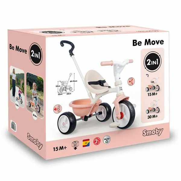 Trīsritenis Smoby Be Move Rozā
