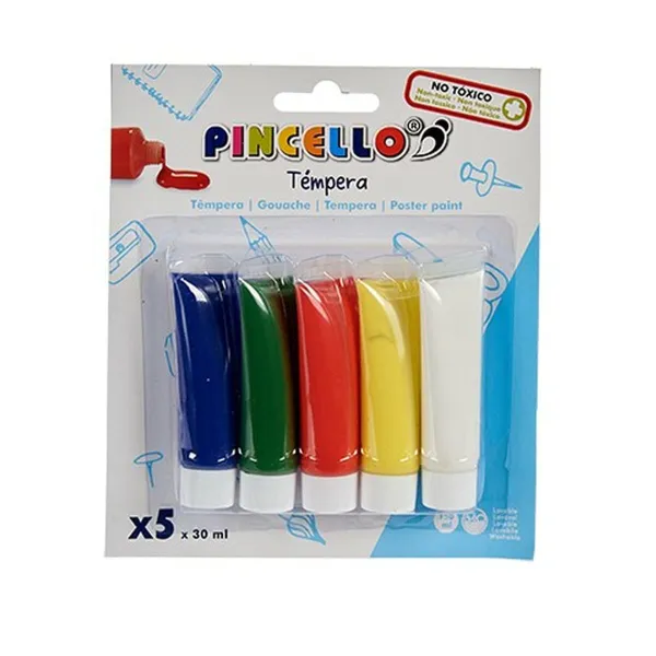 Tempera Pincello Daudzkrāsains 30 ml (12 gb.)