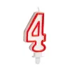 Kynttilä Syntymäpäivä Numerot 4 (12 osaa)
