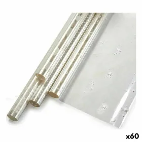 Подарочная упаковка Белый Прозрачный 70 x 500 cm Набивной (60 штук)