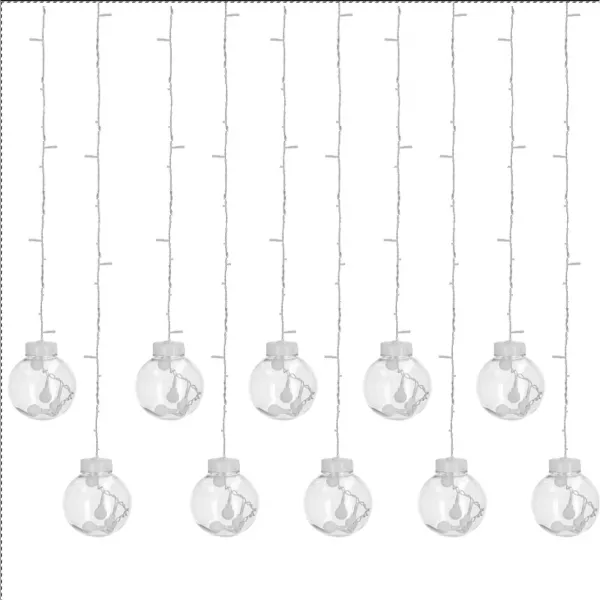 Ziemassvētku LED lampiņu aizkars Springos CL4045