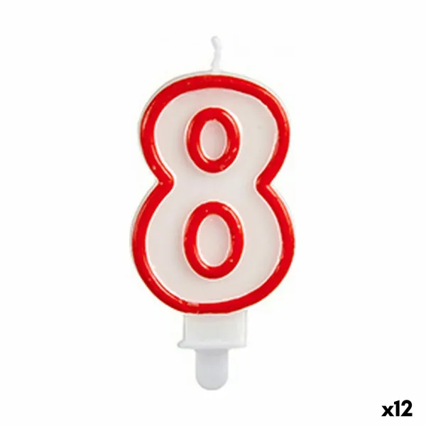 Kynttilä Syntymäpäivä Numerot 8 (12 osaa)