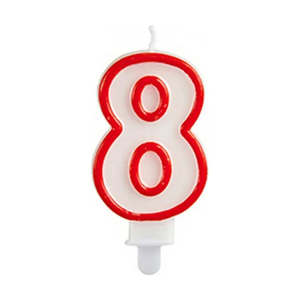 Вуаль День рождения Номера 8 (12 штук)