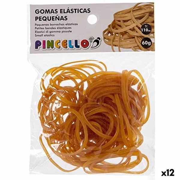 Elastiset nauhat Pincello Keltainen (12 osaa)