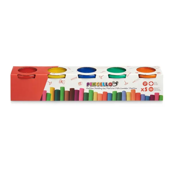 Modelēšanas Māla Spēle Pincello Dzeltens Zils Sarkans Zaļš Oranžs (12 gb.)