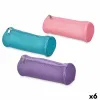 Cylindrical School Case Pincello Blue Purple Pink 22 x 8 x 8 cm Padded (6 Units)