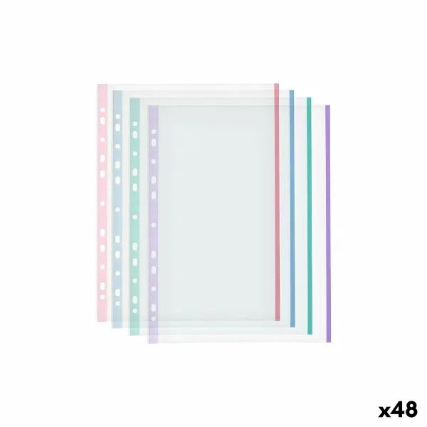 Covers Pincello Blue Red Green Purple Multicolour A4 Plastic 25 x 0,5 x 31 cm (48 Units)