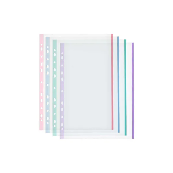 Pārvalki Pincello Zils Sarkans Zaļš Violets Daudzkrāsains A4 Plastmasa 25 x 0,5 x 31 cm (48 gb.)