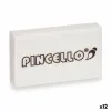 Pyyhekumi Pincello Valkoinen 9 x 16 x 1,5 cm (12 osaa)