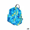School Bag Pincello Multicolour 28 x 12 x 22 cm 22 x 28 x 12 cm Dinosaurs (12 Units)