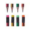 Pencil Set Pincello Yellow Red Green Pink Pencil Sharpener Eraser (12 Units)