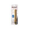 Zīmuļa Komplekts Pincello Dzeltens Sarkans Zaļš Rozā Zīmuļ asināmais Dzēšgumija (12 gb.)