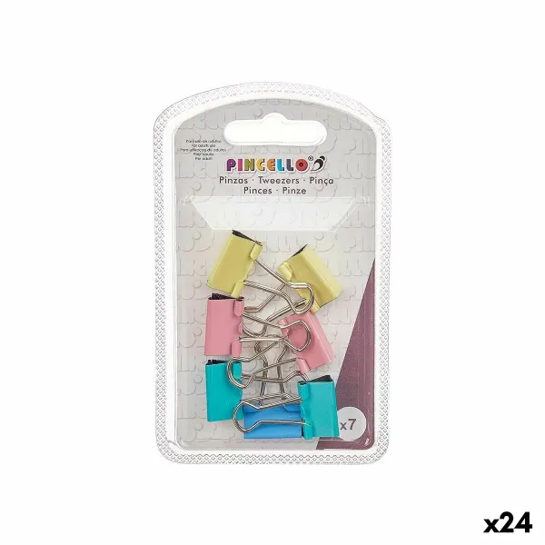 Nipistimet Pincello Monivärinen Metalli Klipsi Pieni (24 osaa)