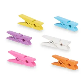 Clamps Pincello Multicolour Wood Medium (24 Units)