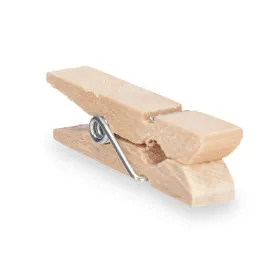 Clamps Pincello Brown Wood Medium (24 Units)