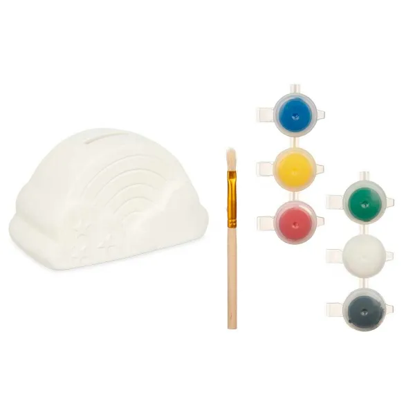 Paint Your Own Money Box Pincello Ceramic Rainbow 13,9 x 8,4 x 9,6 cm 13,9 x 8 x 8 cm (12 Units)