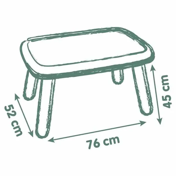 Table and 2 chairs Smoby SMOBY Life Plastic
