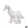 Плюшевая игрушка для раскраски Pincello Белый Чёрный Ткань 28 x 22 x 9 cm Динозавр (8 штук)