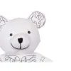 Colouring Plush Pincello White Black Bear (8 Units)