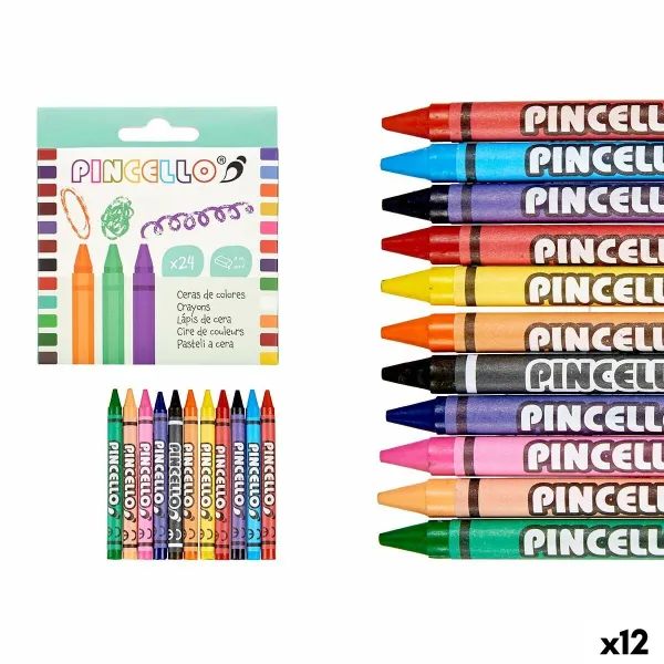 Цветные полужирные карандаши Pincello (12 штук)