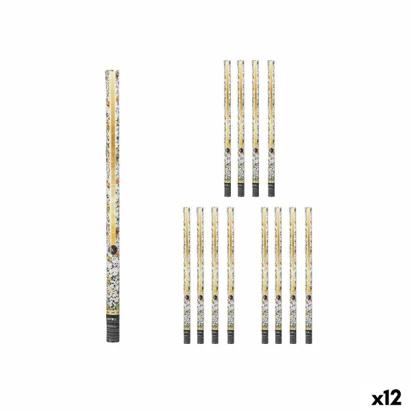 Konfeti paukšķene Daudzkrāsains Papīrs Kartons Plastmasa 5 x 99 x 5 cm (12 gb.)