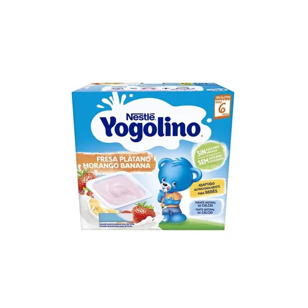 Nestle Nestlé Yogolino Fresa y Plátano 6m 4x 100g