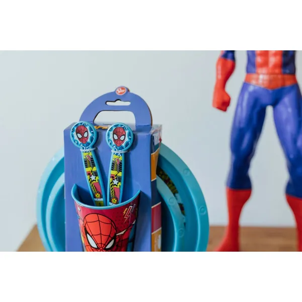 Vauvan ruokailusetti Spider-Man CZ11313 Muovinen (5 Kappaletta)