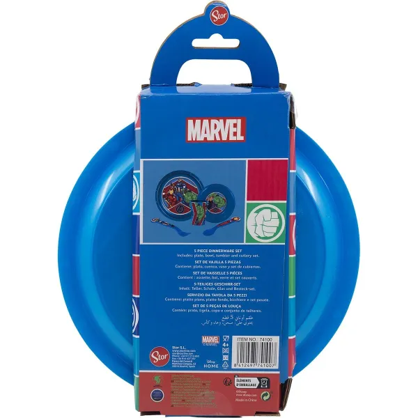 Детский набор посуды The Avengers CZ11309 Пластик (5 Предметы)