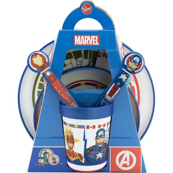 Children’s Dinner Set The Avengers CZ11304 Plastic (5 Pieces)