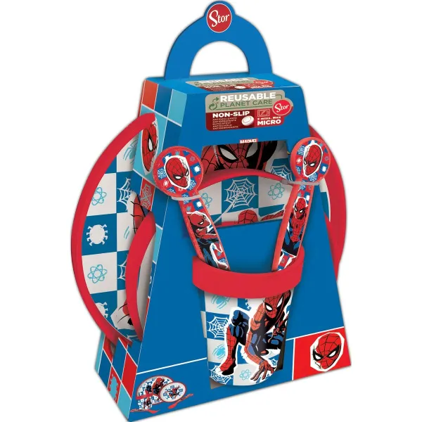 Vaikiškas indų rinkinys Spider-Man CZ11308 Plastmasinis (5 Dalys)