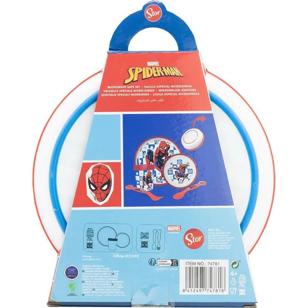 Vaikiškas indų rinkinys Spider-Man CZ11308 Plastmasinis (5 Dalys)