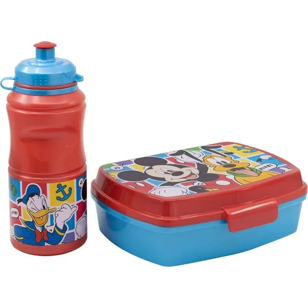 Piknika Statīva un Pudeles Komplekts Mickey Mouse CZ11277 380 ml 17 cm Plastmasa