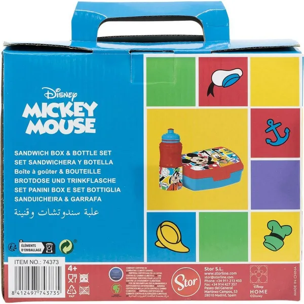 Lounaslaatikko integroidulla kannulla Mickey Mouse CZ11277 380 ml 17 cm Muovinen