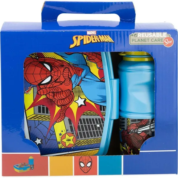 Piknika Statīva un Pudeles Komplekts Spider-Man CZ11279 380 ml 17 cm Plastmasa