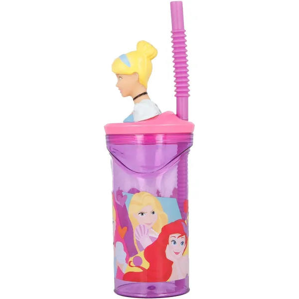 Стакан с Соломинкой Disney Princess CZ11334 3D Розовый