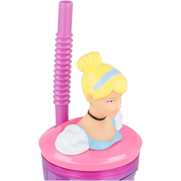 Стакан с Соломинкой Disney Princess CZ11334 3D Розовый