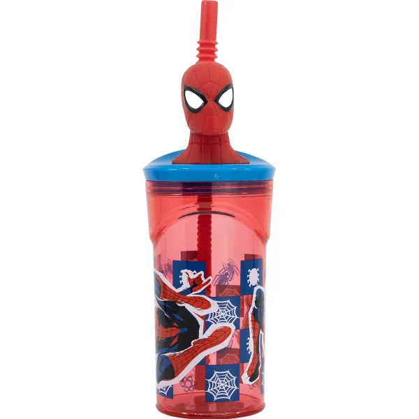 Стакан с Соломинкой Spider-Man CZ11338 3D