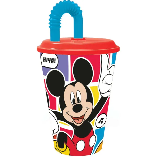 Стакан с Соломинкой Mickey Mouse CZ11364 430 ml