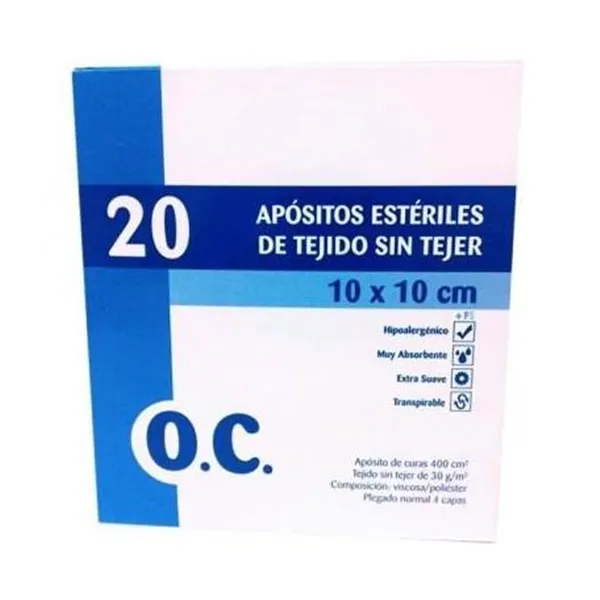 O.c Sterile Compress Non-Woven Fabric 20cmx20cm 20uts