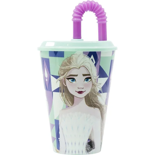 Glāzi ar Salmiņu Frozen CZ11363 430 ml