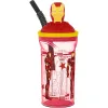 Стакан с Соломинкой The Avengers Iron Man Красный 3D