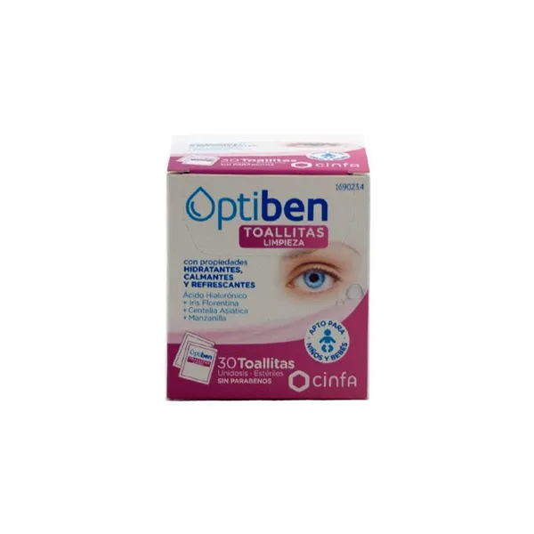 Optiben Toallitas Oculares 30uds