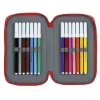 Tuplapenaali Real Sporting de Gijón Valkoinen Punainen 12.5 x 19.5 x 4 cm (28 Kappaletta)