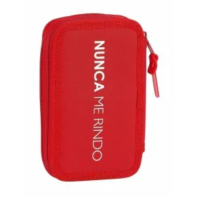 Двойной пенал Sevilla Fútbol Club M854 Красный 12.5 x 19.5 x 4 cm (28 Предметы)