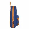 Kuprinė su pieštuko dėklu Valencia Basket M747 Mėlyna Oranžinė 12 x 23 x 5 cm (33 Dalys)