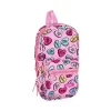Backpack Pencil Case Safta Pink (33 Pieces)