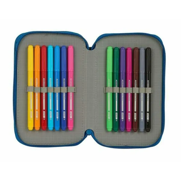Double zīmuļu futrālis BlackFit8 M854 Tumši zils 12.5 x 19.5 x 4 cm (28 Daudzums)